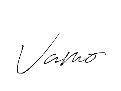 Use a signature maker to create a handwritten signature online. With this signature software, you can design (Antro_Vectra) your own signature for name Vamo. Vamo signature style 6 images and pictures png