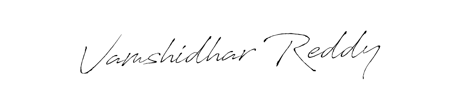 Design your own signature with our free online signature maker. With this signature software, you can create a handwritten (Antro_Vectra) signature for name Vamshidhar Reddy. Vamshidhar Reddy signature style 6 images and pictures png