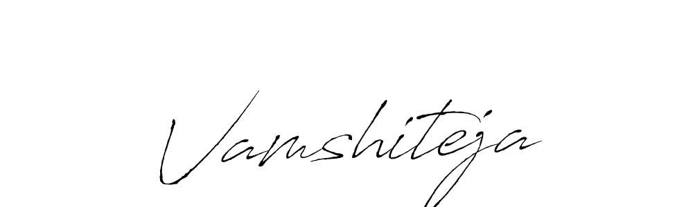 Vamshiteja stylish signature style. Best Handwritten Sign (Antro_Vectra) for my name. Handwritten Signature Collection Ideas for my name Vamshiteja. Vamshiteja signature style 6 images and pictures png