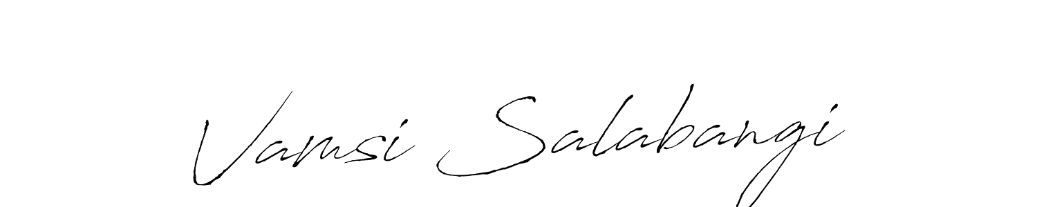 You should practise on your own different ways (Antro_Vectra) to write your name (Vamsi Salabangi) in signature. don't let someone else do it for you. Vamsi Salabangi signature style 6 images and pictures png