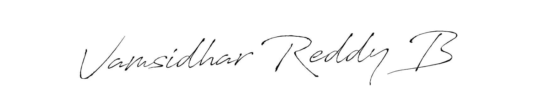 Make a short Vamsidhar Reddy B signature style. Manage your documents anywhere anytime using Antro_Vectra. Create and add eSignatures, submit forms, share and send files easily. Vamsidhar Reddy B signature style 6 images and pictures png