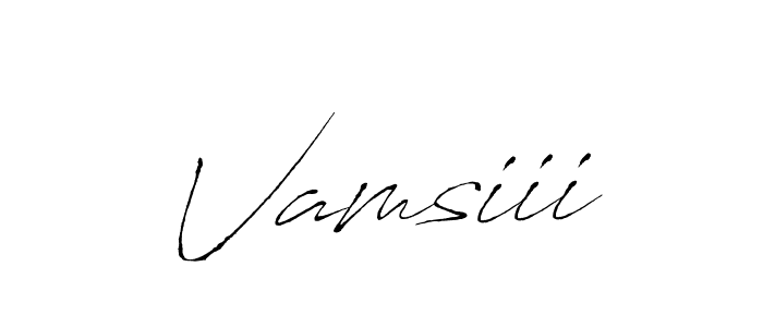 Create a beautiful signature design for name Vamsiii. With this signature (Antro_Vectra) fonts, you can make a handwritten signature for free. Vamsiii signature style 6 images and pictures png