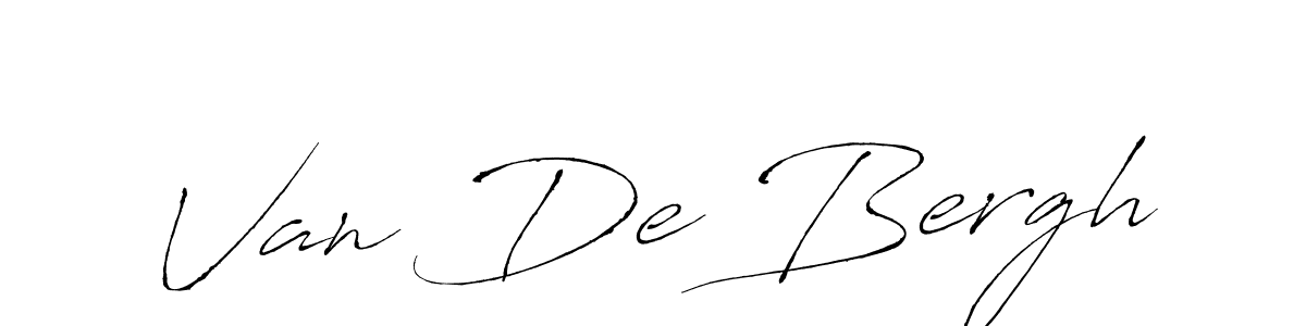 Design your own signature with our free online signature maker. With this signature software, you can create a handwritten (Antro_Vectra) signature for name Van De Bergh. Van De Bergh signature style 6 images and pictures png
