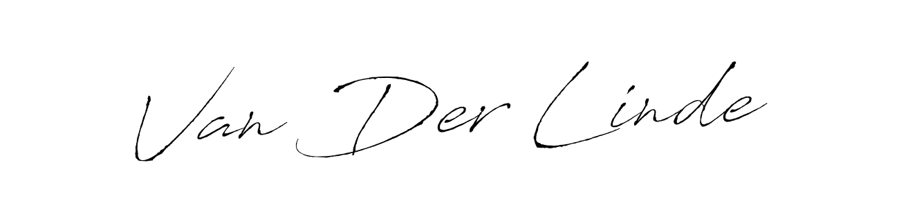 Make a beautiful signature design for name Van Der Linde. With this signature (Antro_Vectra) style, you can create a handwritten signature for free. Van Der Linde signature style 6 images and pictures png