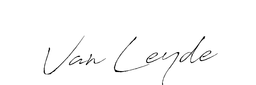 Design your own signature with our free online signature maker. With this signature software, you can create a handwritten (Antro_Vectra) signature for name Van Leyde. Van Leyde signature style 6 images and pictures png