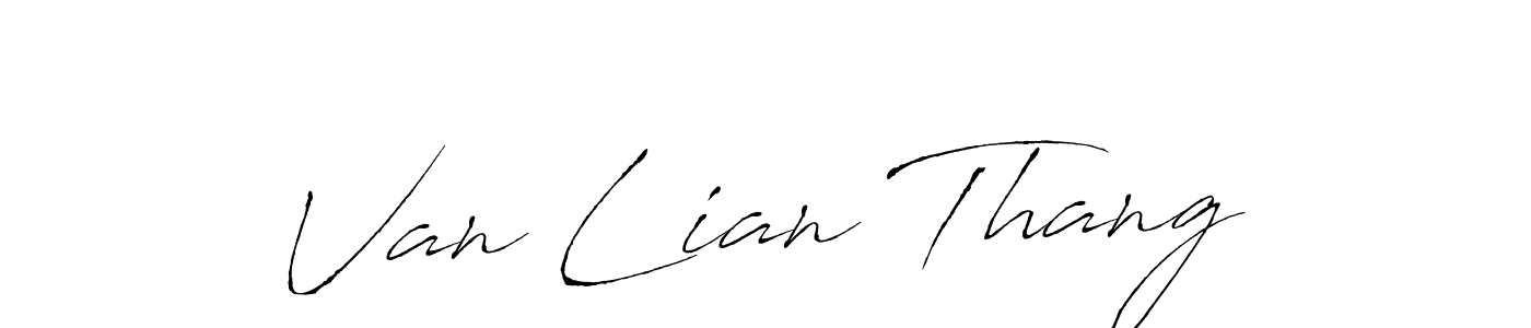 How to make Van Lian Thang signature? Antro_Vectra is a professional autograph style. Create handwritten signature for Van Lian Thang name. Van Lian Thang signature style 6 images and pictures png