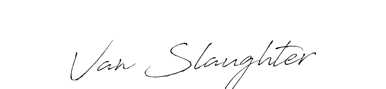Create a beautiful signature design for name Van Slaughter. With this signature (Antro_Vectra) fonts, you can make a handwritten signature for free. Van Slaughter signature style 6 images and pictures png