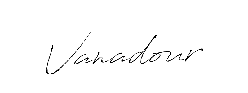 Make a beautiful signature design for name Vanadour. Use this online signature maker to create a handwritten signature for free. Vanadour signature style 6 images and pictures png