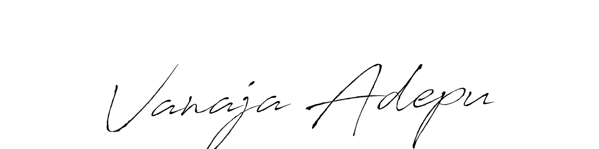 if you are searching for the best signature style for your name Vanaja Adepu. so please give up your signature search. here we have designed multiple signature styles  using Antro_Vectra. Vanaja Adepu signature style 6 images and pictures png