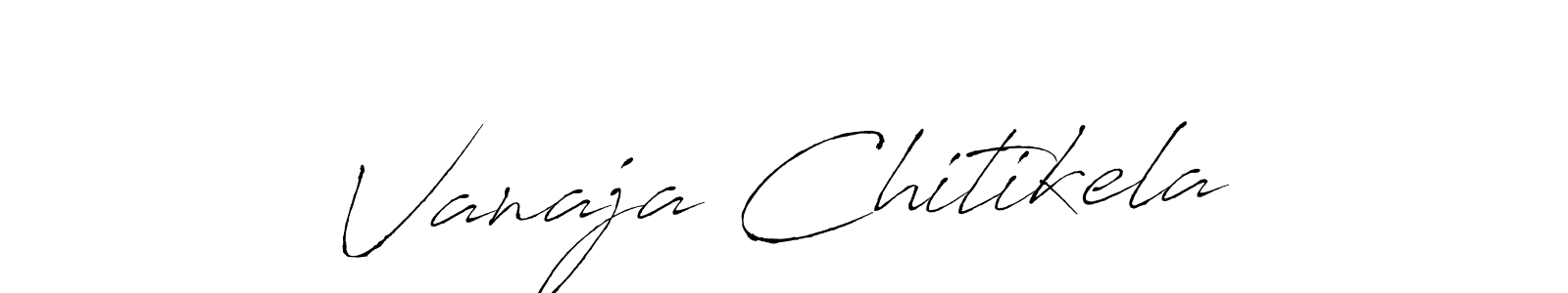 It looks lik you need a new signature style for name Vanaja Chitikela. Design unique handwritten (Antro_Vectra) signature with our free signature maker in just a few clicks. Vanaja Chitikela signature style 6 images and pictures png