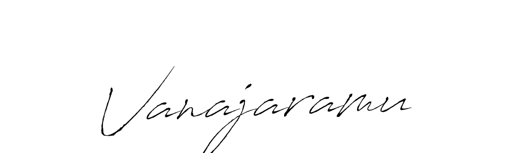 Create a beautiful signature design for name Vanajaramu. With this signature (Antro_Vectra) fonts, you can make a handwritten signature for free. Vanajaramu signature style 6 images and pictures png