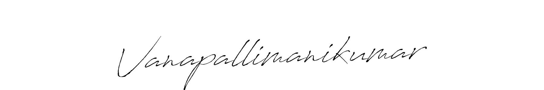 Design your own signature with our free online signature maker. With this signature software, you can create a handwritten (Antro_Vectra) signature for name Vanapallimanikumar. Vanapallimanikumar signature style 6 images and pictures png