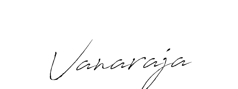 Create a beautiful signature design for name Vanaraja. With this signature (Antro_Vectra) fonts, you can make a handwritten signature for free. Vanaraja signature style 6 images and pictures png