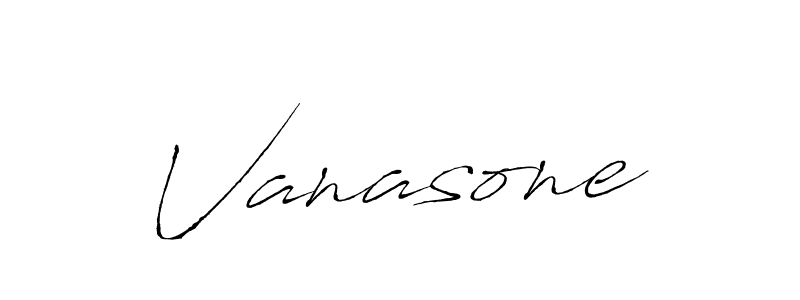 Use a signature maker to create a handwritten signature online. With this signature software, you can design (Antro_Vectra) your own signature for name Vanasone. Vanasone signature style 6 images and pictures png