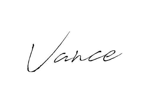 Vance stylish signature style. Best Handwritten Sign (Antro_Vectra) for my name. Handwritten Signature Collection Ideas for my name Vance. Vance signature style 6 images and pictures png