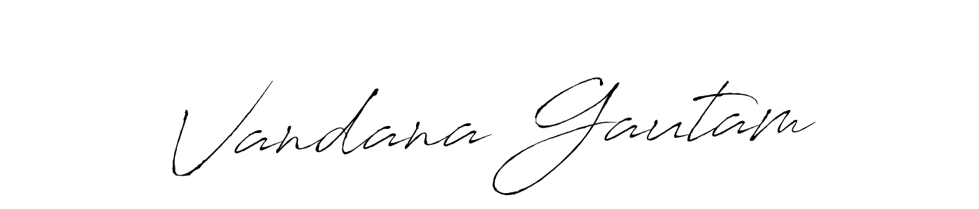 Make a beautiful signature design for name Vandana Gautam. Use this online signature maker to create a handwritten signature for free. Vandana Gautam signature style 6 images and pictures png