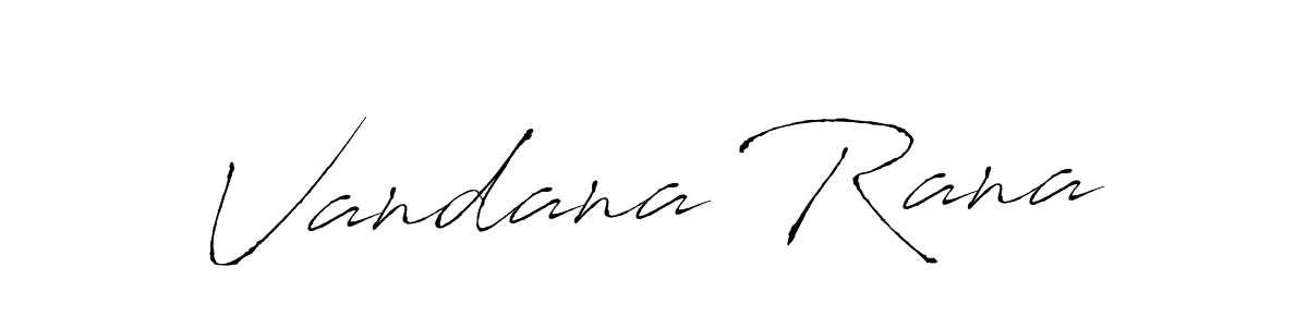 Use a signature maker to create a handwritten signature online. With this signature software, you can design (Antro_Vectra) your own signature for name Vandana Rana. Vandana Rana signature style 6 images and pictures png