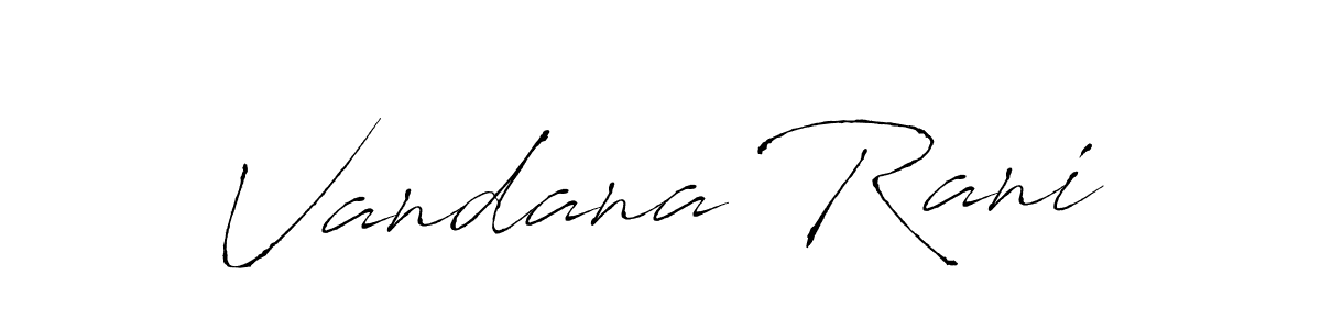 The best way (Antro_Vectra) to make a short signature is to pick only two or three words in your name. The name Vandana Rani include a total of six letters. For converting this name. Vandana Rani signature style 6 images and pictures png