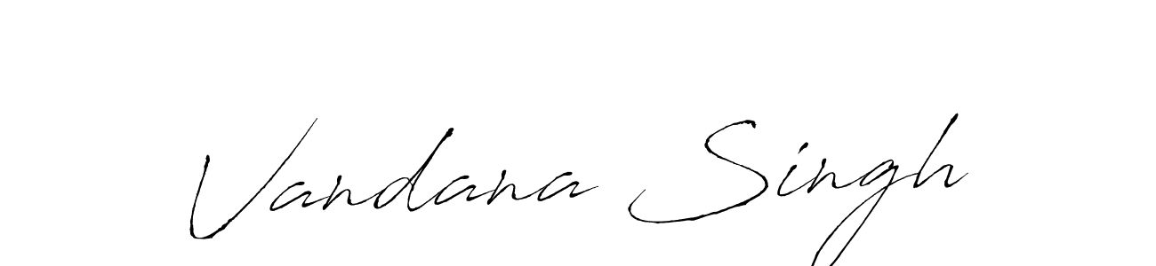 Use a signature maker to create a handwritten signature online. With this signature software, you can design (Antro_Vectra) your own signature for name Vandana Singh. Vandana Singh signature style 6 images and pictures png