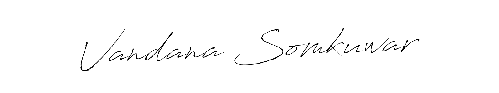 This is the best signature style for the Vandana Somkuwar name. Also you like these signature font (Antro_Vectra). Mix name signature. Vandana Somkuwar signature style 6 images and pictures png