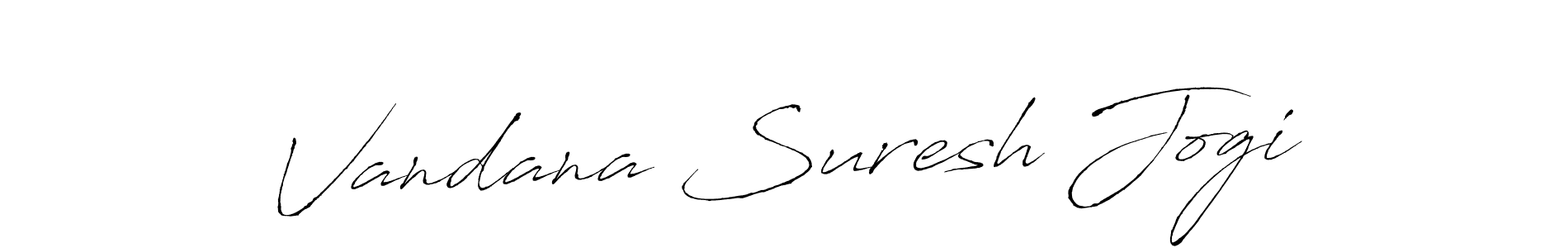 Vandana Suresh Jogi stylish signature style. Best Handwritten Sign (Antro_Vectra) for my name. Handwritten Signature Collection Ideas for my name Vandana Suresh Jogi. Vandana Suresh Jogi signature style 6 images and pictures png