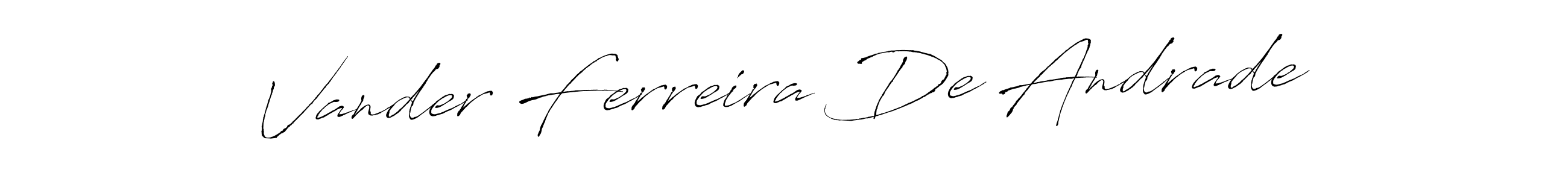 Make a beautiful signature design for name Vander Ferreira De Andrade. Use this online signature maker to create a handwritten signature for free. Vander Ferreira De Andrade signature style 6 images and pictures png