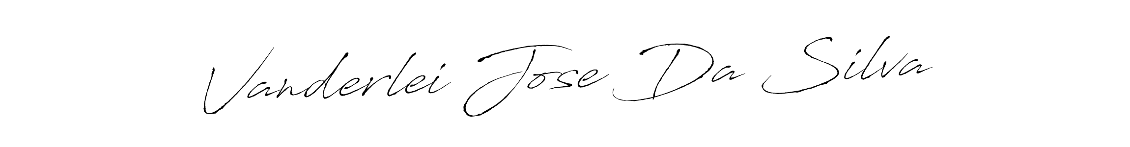 Design your own signature with our free online signature maker. With this signature software, you can create a handwritten (Antro_Vectra) signature for name Vanderlei Jose Da Silva. Vanderlei Jose Da Silva signature style 6 images and pictures png