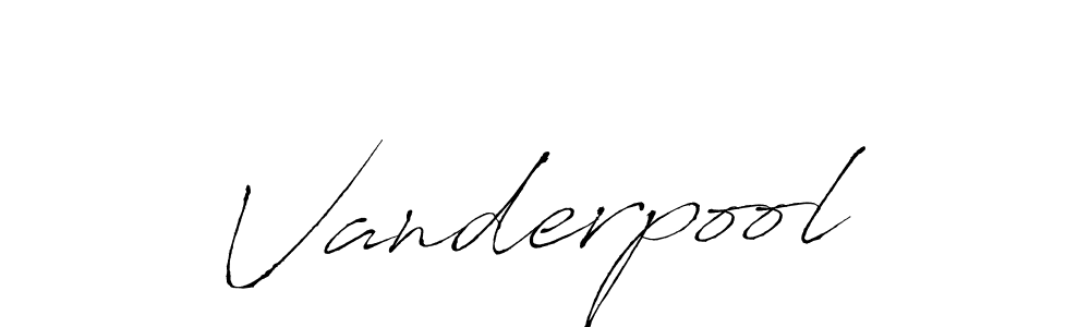 Create a beautiful signature design for name Vanderpool. With this signature (Antro_Vectra) fonts, you can make a handwritten signature for free. Vanderpool signature style 6 images and pictures png