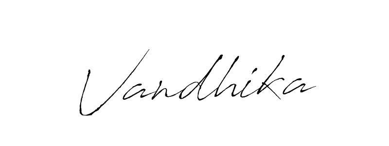 You should practise on your own different ways (Antro_Vectra) to write your name (Vandhika) in signature. don't let someone else do it for you. Vandhika signature style 6 images and pictures png