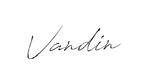 Use a signature maker to create a handwritten signature online. With this signature software, you can design (Antro_Vectra) your own signature for name Vandin. Vandin signature style 6 images and pictures png