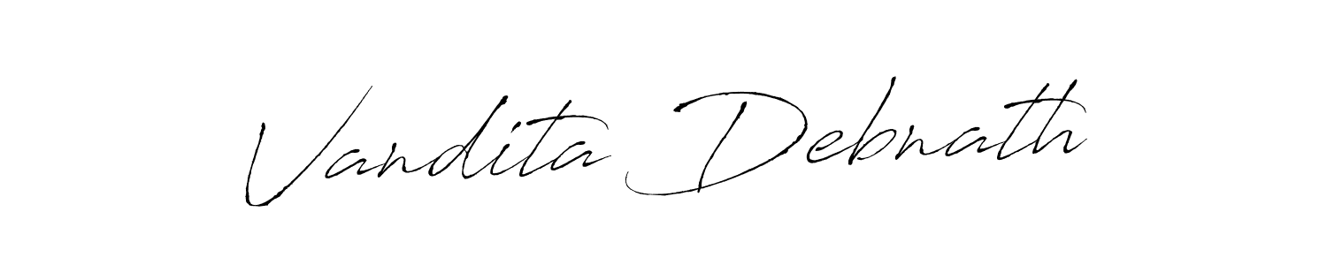 if you are searching for the best signature style for your name Vandita Debnath. so please give up your signature search. here we have designed multiple signature styles  using Antro_Vectra. Vandita Debnath signature style 6 images and pictures png