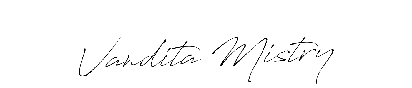 You should practise on your own different ways (Antro_Vectra) to write your name (Vandita Mistry) in signature. don't let someone else do it for you. Vandita Mistry signature style 6 images and pictures png