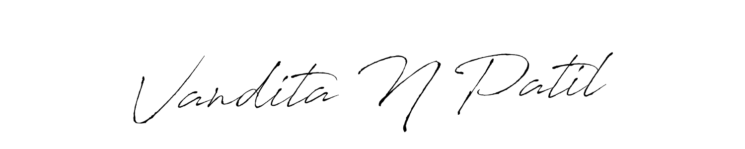 Also we have Vandita N Patil name is the best signature style. Create professional handwritten signature collection using Antro_Vectra autograph style. Vandita N Patil signature style 6 images and pictures png