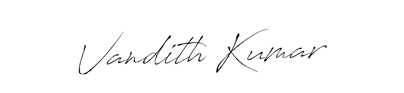 Make a beautiful signature design for name Vandith Kumar. Use this online signature maker to create a handwritten signature for free. Vandith Kumar signature style 6 images and pictures png