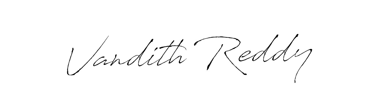 Make a beautiful signature design for name Vandith Reddy. Use this online signature maker to create a handwritten signature for free. Vandith Reddy signature style 6 images and pictures png