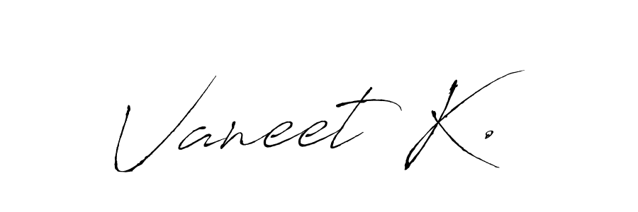 Design your own signature with our free online signature maker. With this signature software, you can create a handwritten (Antro_Vectra) signature for name Vaneet K.. Vaneet K. signature style 6 images and pictures png