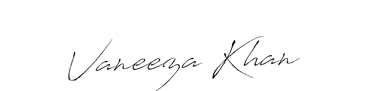 Antro_Vectra is a professional signature style that is perfect for those who want to add a touch of class to their signature. It is also a great choice for those who want to make their signature more unique. Get Vaneeza Khan name to fancy signature for free. Vaneeza Khan signature style 6 images and pictures png