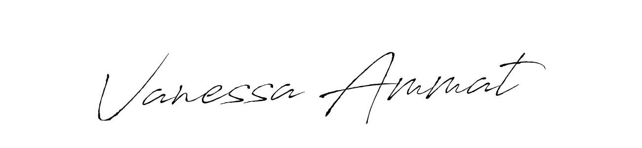 You should practise on your own different ways (Antro_Vectra) to write your name (Vanessa Ammat) in signature. don't let someone else do it for you. Vanessa Ammat signature style 6 images and pictures png