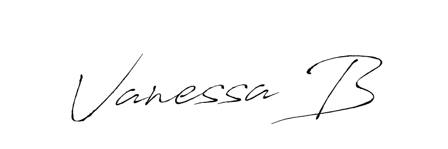 Design your own signature with our free online signature maker. With this signature software, you can create a handwritten (Antro_Vectra) signature for name Vanessa B. Vanessa B signature style 6 images and pictures png