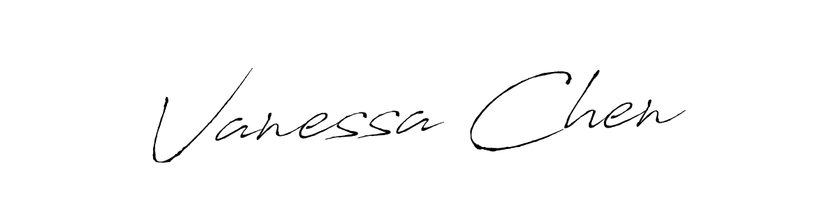 The best way (Antro_Vectra) to make a short signature is to pick only two or three words in your name. The name Vanessa Chen include a total of six letters. For converting this name. Vanessa Chen signature style 6 images and pictures png