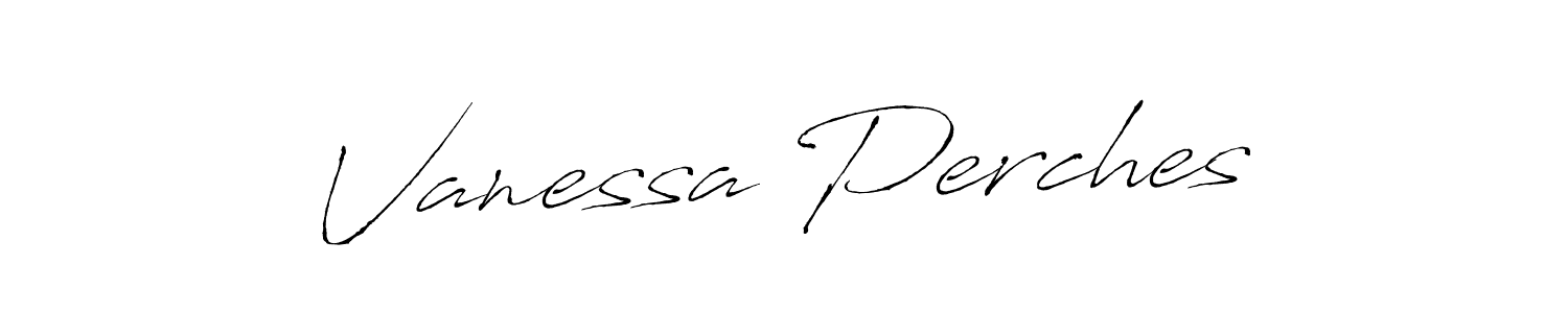 Design your own signature with our free online signature maker. With this signature software, you can create a handwritten (Antro_Vectra) signature for name Vanessa Perches. Vanessa Perches signature style 6 images and pictures png