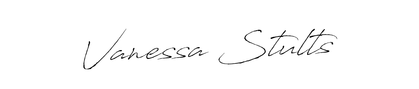Antro_Vectra is a professional signature style that is perfect for those who want to add a touch of class to their signature. It is also a great choice for those who want to make their signature more unique. Get Vanessa Stults name to fancy signature for free. Vanessa Stults signature style 6 images and pictures png