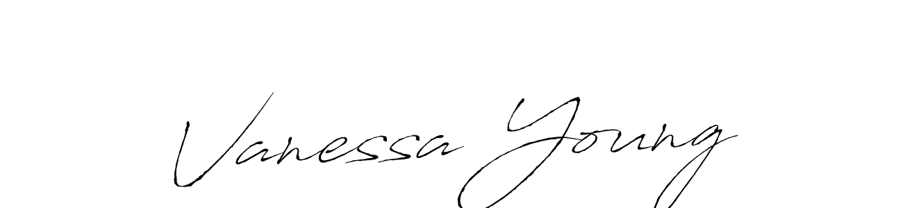 You should practise on your own different ways (Antro_Vectra) to write your name (Vanessa Young) in signature. don't let someone else do it for you. Vanessa Young signature style 6 images and pictures png