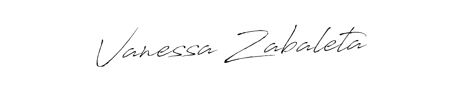 Design your own signature with our free online signature maker. With this signature software, you can create a handwritten (Antro_Vectra) signature for name Vanessa Zabaleta. Vanessa Zabaleta signature style 6 images and pictures png