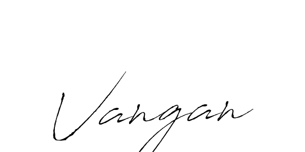 Vangan stylish signature style. Best Handwritten Sign (Antro_Vectra) for my name. Handwritten Signature Collection Ideas for my name Vangan. Vangan signature style 6 images and pictures png