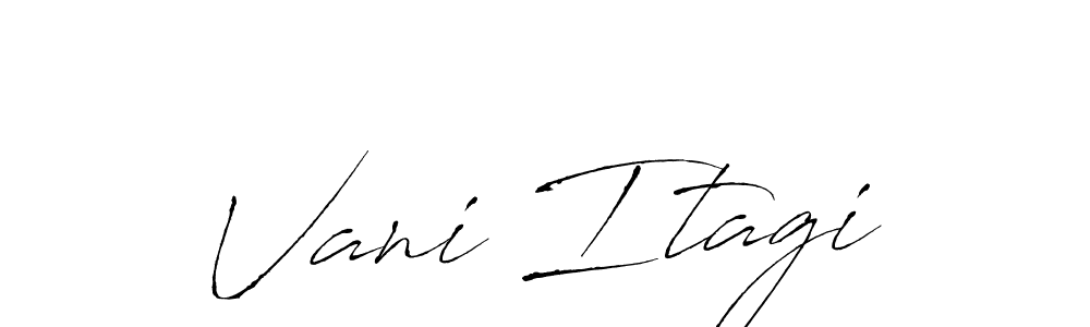 Create a beautiful signature design for name Vani Itagi. With this signature (Antro_Vectra) fonts, you can make a handwritten signature for free. Vani Itagi signature style 6 images and pictures png