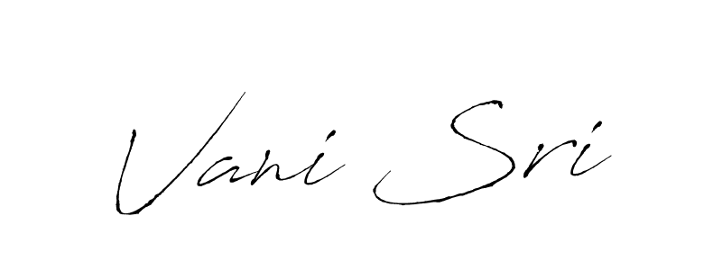 Vani Sri stylish signature style. Best Handwritten Sign (Antro_Vectra) for my name. Handwritten Signature Collection Ideas for my name Vani Sri. Vani Sri signature style 6 images and pictures png