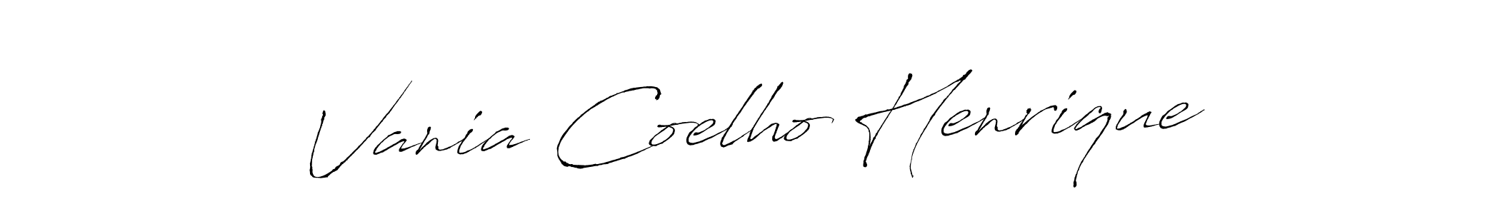 Also we have Vania Coelho Henrique name is the best signature style. Create professional handwritten signature collection using Antro_Vectra autograph style. Vania Coelho Henrique signature style 6 images and pictures png