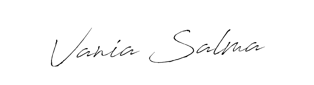 Vania Salma stylish signature style. Best Handwritten Sign (Antro_Vectra) for my name. Handwritten Signature Collection Ideas for my name Vania Salma. Vania Salma signature style 6 images and pictures png