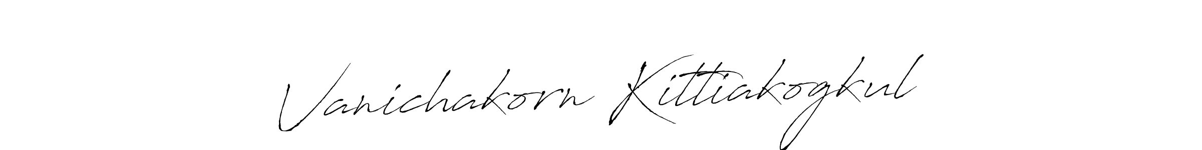 How to make Vanichakorn Kittiakogkul signature? Antro_Vectra is a professional autograph style. Create handwritten signature for Vanichakorn Kittiakogkul name. Vanichakorn Kittiakogkul signature style 6 images and pictures png